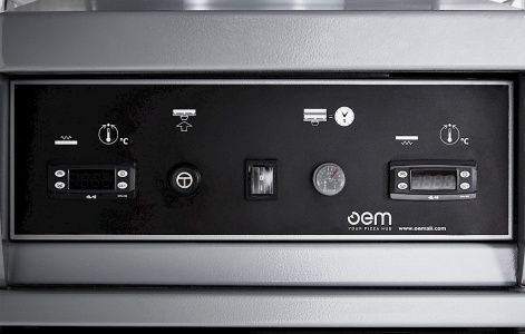 Пресс для пиццы Oem-ali PF45MTE с бортиком 2мм, краст 45см, термический, электрон.термостат