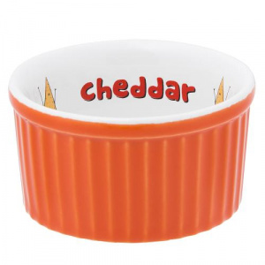 Рамекин 100МЛ D8См H4См Oxford, цвет оранжевый с декором "Cheddar" C12M-3B9P