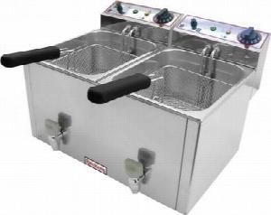 Фритюрница Beckers FR 8+8 LT на 16л, 6кВт, настольная, 530х450х360мм