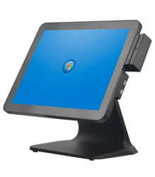 Купить pos-компьютер моноблок qline10 - 15 сенсорный 4gb, 120 mssd, msr, windows 10 – цена от завода, доставка до двери | RuOborudovanie.ru