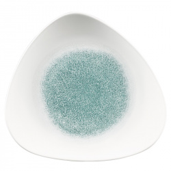 Купить тарелка мелкая треугольная 31,1см, без борта, цвет raku jade green, studio prints rkjgtr121 – цена от завода, доставка до двери | RuOborudovanie.ru