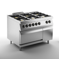 Купить плита газовая 6 конфорочная 700 серии apach chef line slrrg127fecs – цена от завода, доставка до двери | RuOborudovanie.ru