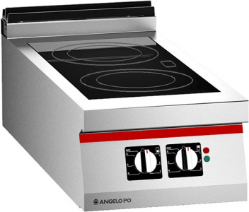 Плита стеклокерамическая Angelo Po 0T0VTR ICON9000 с 2 зон.нагр.