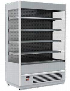 Горка холодильная Fс 20-07 Vm 0,6-2 9006-9005 (Carboma Cube 1930/710 вхсп-0,6) серебрист/черн