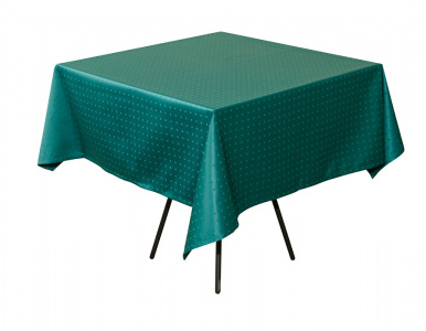 Скатерть 145х145 см Мираж темно-зеленая