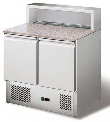 Купить стол для пиццы koreco ps900 (+0/+10) гранит.столеш., 2дв, 2полки gn1/1 – цена от завода, доставка до двери | RuOborudovanie.ru