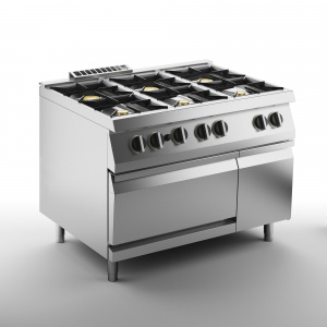 Плита газовая 6 конфорочная 700 серии Apach Chef Line Slrrg127Fgcs