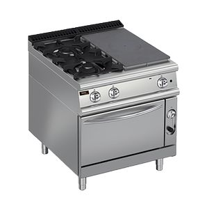Плита газовая Apach Chef Line Lrstg89R2Sxfe со сплошной поверхностью 900 серии 