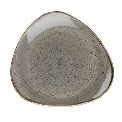 Купить тарелка мелкая треугольная 31,1см, без борта, stonecast, цвет peppercorn grey spgstr121 – цена от завода, доставка до двери | RuOborudovanie.ru