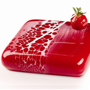 Форма для мороженого/суфле 3D "МАРС" 165Х165ММ H40Мм (ОБЪЕМ 1,0Л), силикон Ke043S